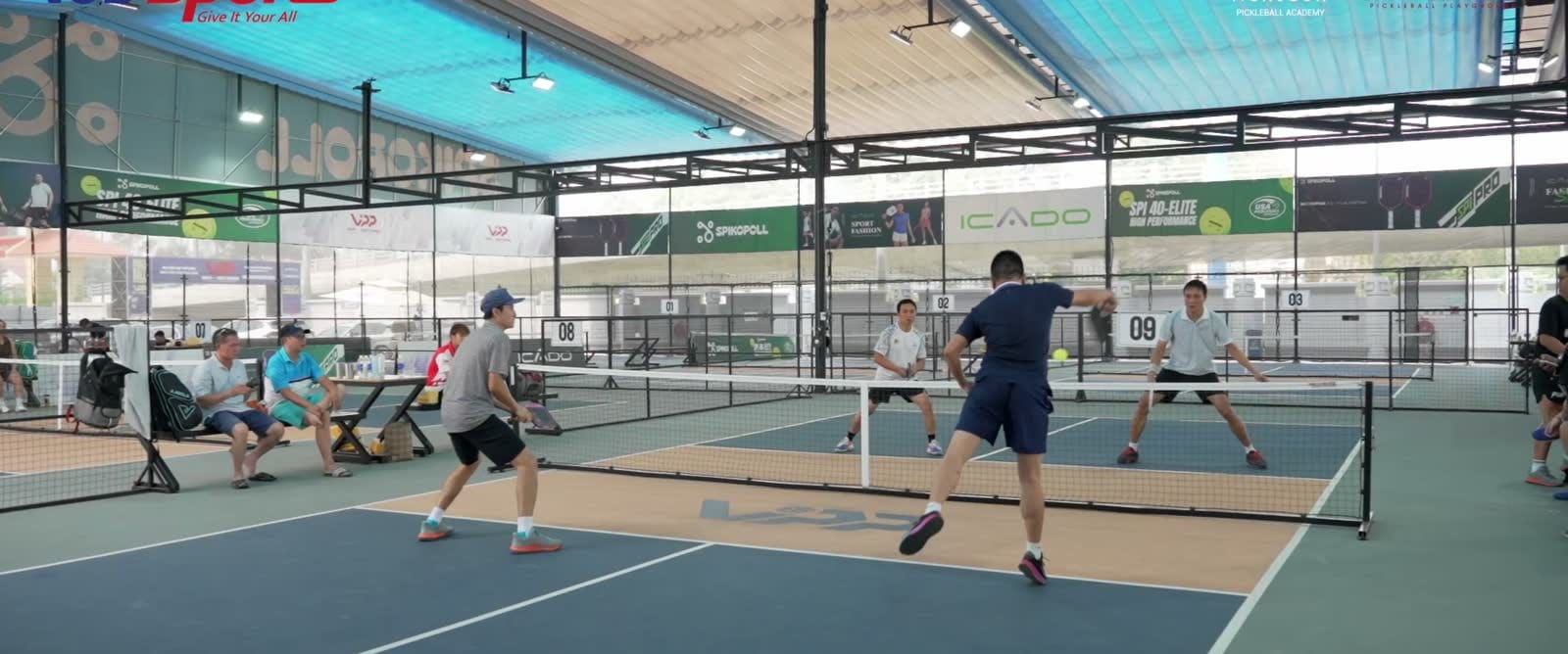 Toàn cảnh các sân pickleball trong sự kiện VPP.